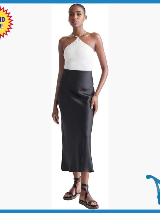 Dresses & Skirts - 100% Mulberry Silk Maxi Skirt High Waisted Long Work Skirt Washable